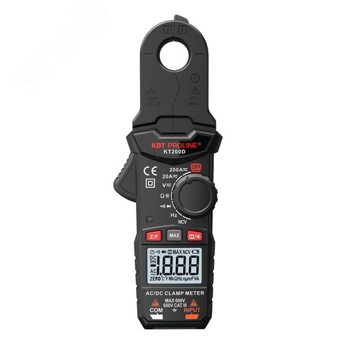 Клещи токовые цифровые КТ 200D серия PROLINE - фото 1