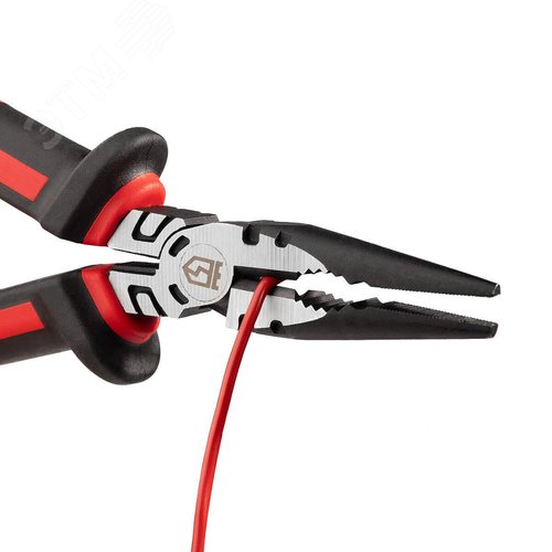 Длинногубцы диэлектрические 160 мм серия ERGOLINE для работ под напряжением до 1000 В - фото 4