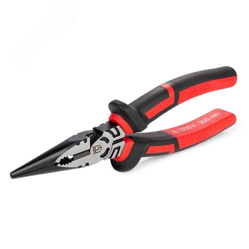 Длинногубцы диэлектрические 200 мм серия ERGOLINE для работ под напряжением до 1000 В - фото 1