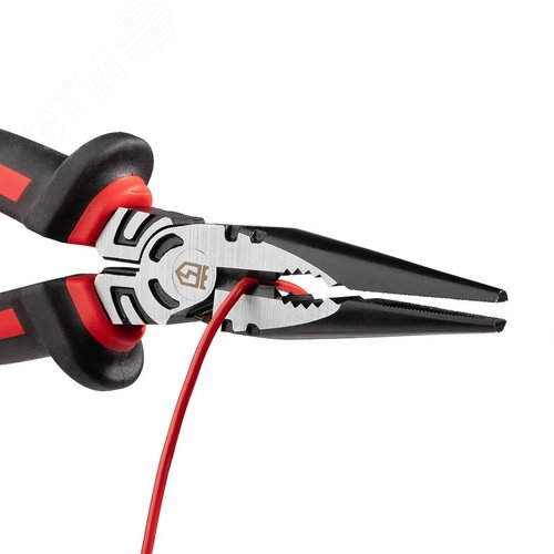 Длинногубцы диэлектрические 200 мм серия ERGOLINE для работ под напряжением до 1000 В - фото 4