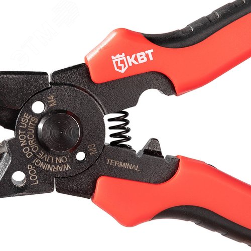 Мультитул-длинногубцы 205 мм серия ПРОФИ с функцией опрессовки, снятия изоляции и резки - фото 2