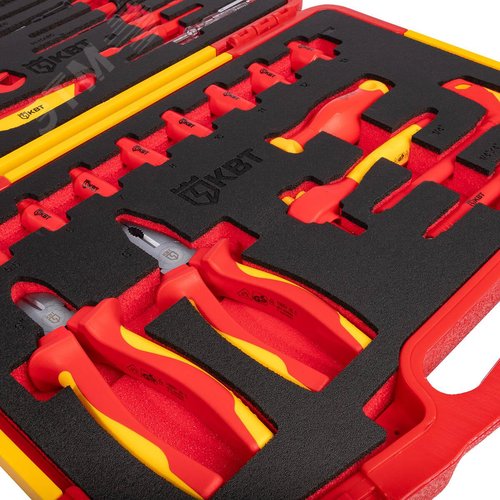 Набор диэлектрического инструмента НИИ-14 серия ПРОФИ торцевые шестигранные головки с трещоткой для работ под напряжением до 1000 В, стандарт VDE - фото 2