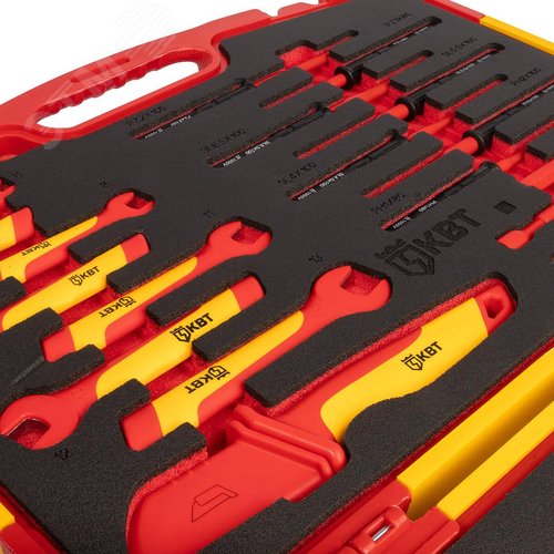 Набор диэлектрического инструмента НИИ-14 серия ПРОФИ торцевые шестигранные головки с трещоткой для работ под напряжением до 1000 В, стандарт VDE - фото 3