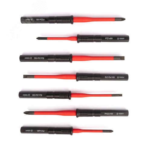 Набор диэлектрического инструмента НИИ-14 серия ПРОФИ торцевые шестигранные головки с трещоткой для работ под напряжением до 1000 В, стандарт VDE - фото 4