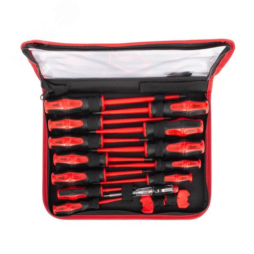 Набор диэлектрических отверток НИО-15 серия ПРОФИ для работ под напряжением до 1000 В - фото 1