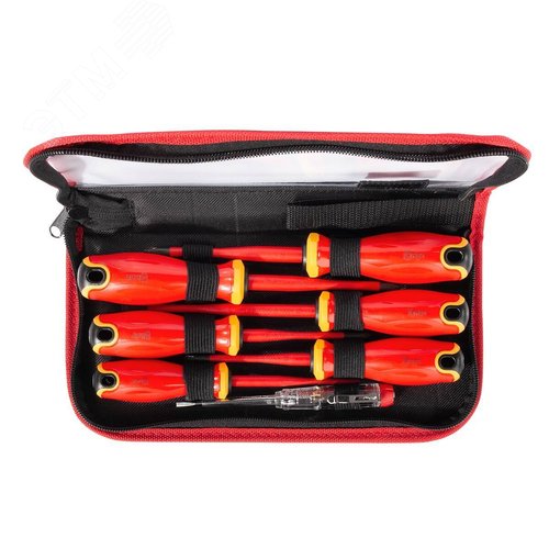 Набор диэлектрических отверток НИО-2207 PZ/FL серия СЛИМ для работ под напряжением до 1000 В - фото 1