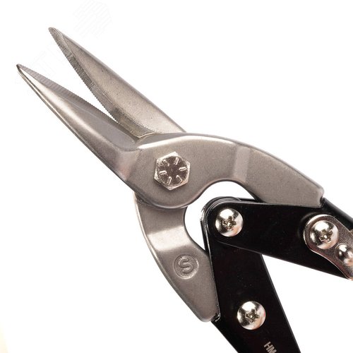 Ножницы по металлу прямые НМА-250 S серия ПРОФИ для резки листового металла из низкоуглеродистой стали толщиной до 1.2 мм - фото 2