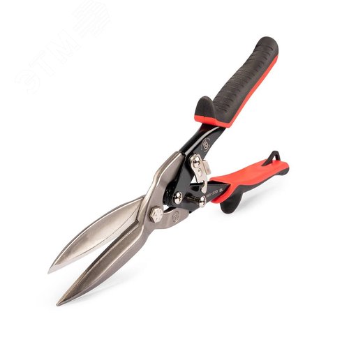 Ножницы по металлу прямые удлиненные НМА-300 SL серия ПРОФИ для резки листового металла из низкоуглеродистой стали толщиной до 0.94 мм - фото 1