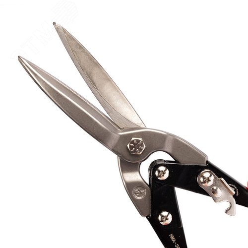 Ножницы по металлу прямые удлиненные НМА-300 SL серия ПРОФИ для резки листового металла из низкоуглеродистой стали толщиной до 0.94 мм - фото 2