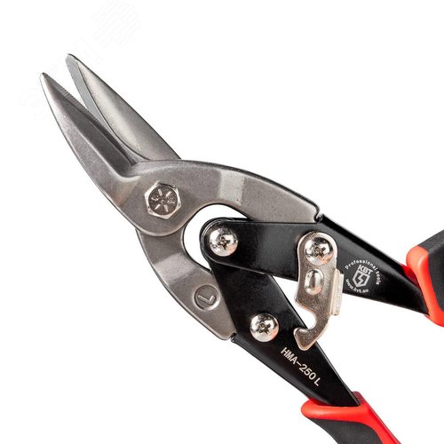 Набор ножниц по металлу НМА-250 LSR серия ПРОФИ для резки листового металла из низкоуглеродистой стали толщиной до 1.2 мм - фото 7