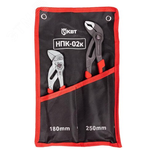 Набор переставных клещей НПК-02к серия ПРОФИ с кнопочной фиксацией - фото 1