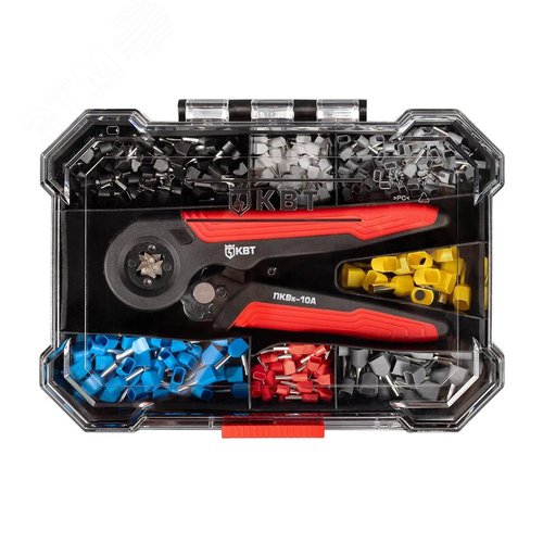 Изображение товара Набор втулочных наконечников НШВИ К-1490-1 в пластиковом двухъярусном органайзере (шт)