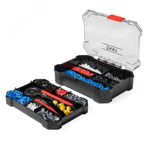 Набор втулочных наконечников НШВИ К-1490-1 в пластиковом двухъярусном органайзере - фото 3