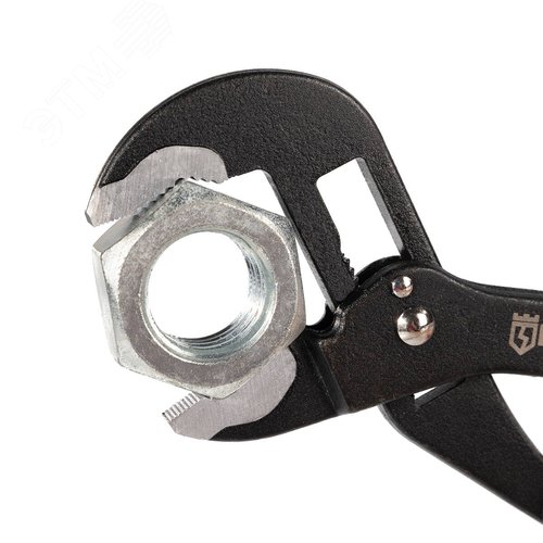 Клещи переставные саморегулирующиеся 180 мм серия ПРОФИ с автоматической установкой по размеру детали - фото 4