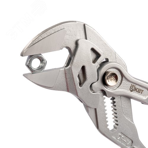 Клещи переставные - гаечный ключ 180 мм серия ПРОФИ - фото 4