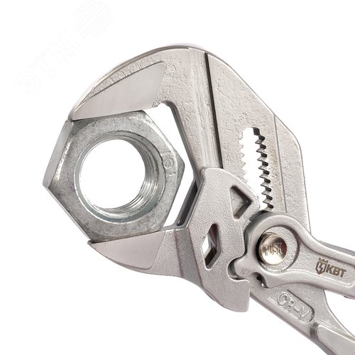 Клещи переставные - гаечный ключ 180 мм серия ПРОФИ - фото 5