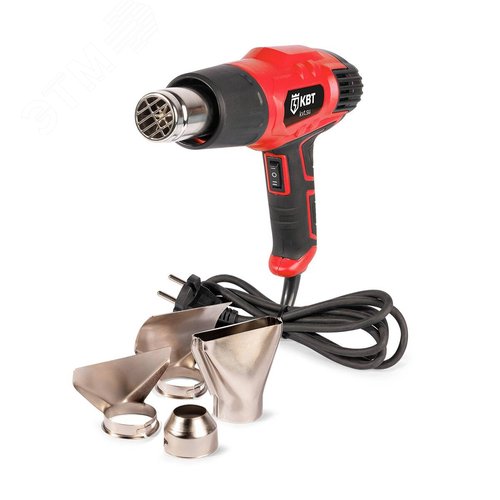 Фен технический ТТ-2000-1 серия ПРОФИ с комплектом из 4 насадок (редукционная, рефлекторная, широкая щелевая, стеклозащитная) - фото 1