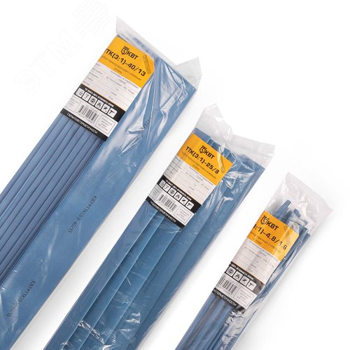 Трубка термоусадочная клеевая ТТК(3:1)-12/4 син с коэффициентом усадки 3:1 с подавлением горения - фото 2