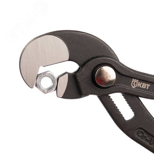 Ключ переставной гаечный 250 мм серия ПРАКТИК с кнопочной самофиксацией «Попугай» - фото 2