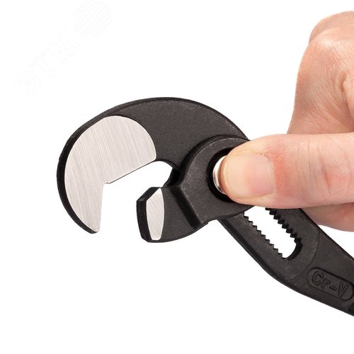 Ключ переставной гаечный 250 мм серия ПРАКТИК с кнопочной самофиксацией «Попугай» - фото 3