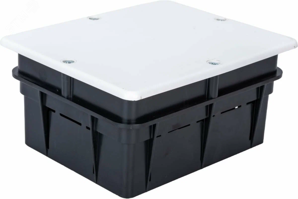 Изображение товара Коробка разветвительная усиленная 151х122 с крышкой для скрытой проводки IP20