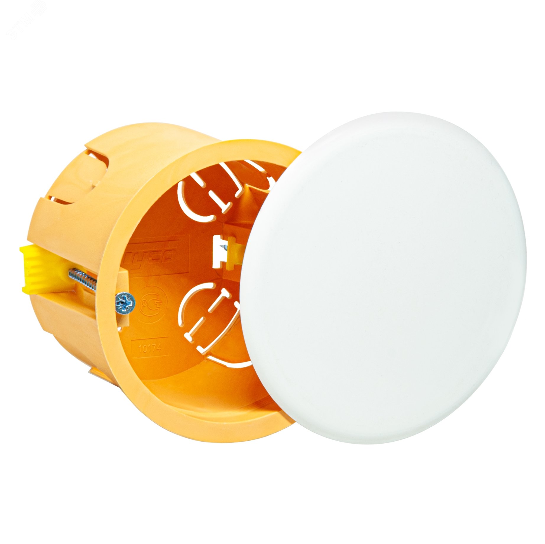 Изображение товара Коробка распаячная ГСК с/п D=80мм Н=45мм не распростр.горение RUVinil