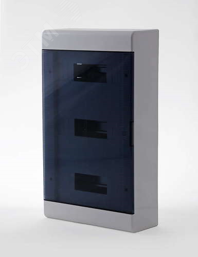 Щитраспределительныйнавеснойна36модулейсдверцейбелыйIP40(ЩРн-П-36)