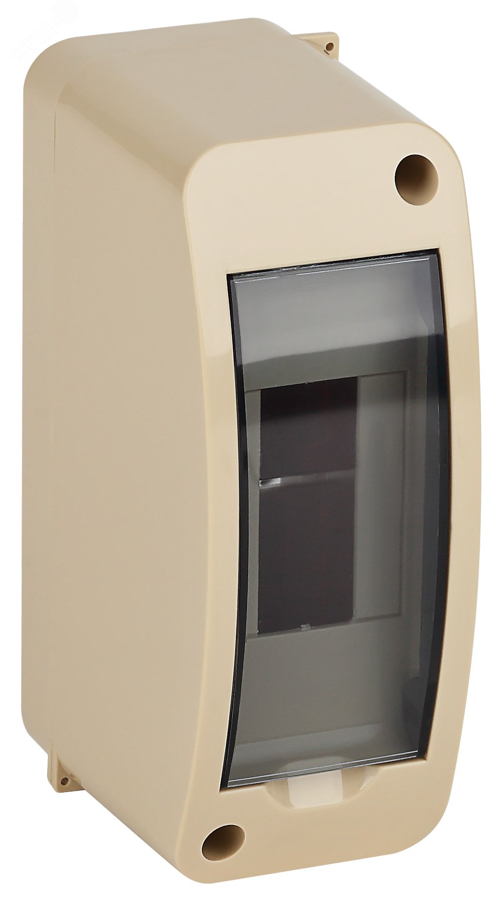 Изображение товара Щиток распределительный навесной на 2 модуля с дверцей бежевый IP40 (ЩРн-П-2) (шт)