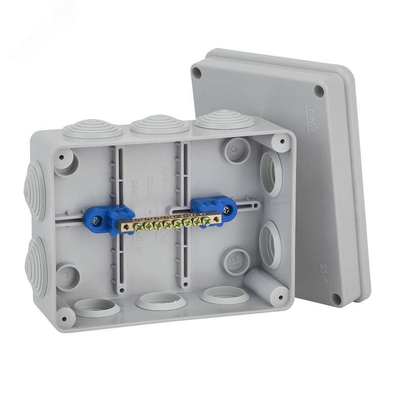 Изображение товара Тусо Коробка распредительная 10 вводов наружная IP55 уравнивание потенциалов (шт)