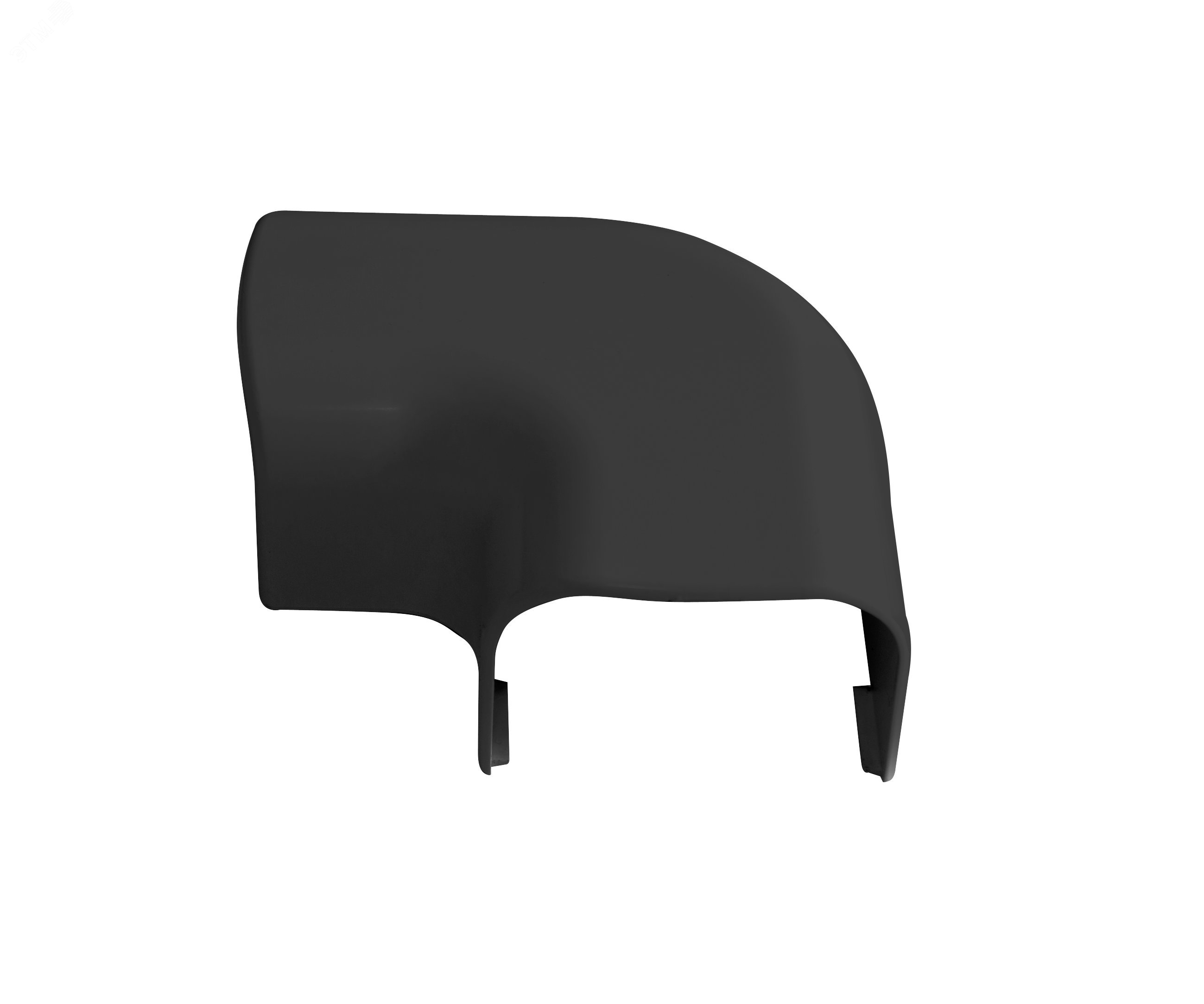 Изображение товара Поворот на 90 градусов для РКК-74х55 черный от RUVinil