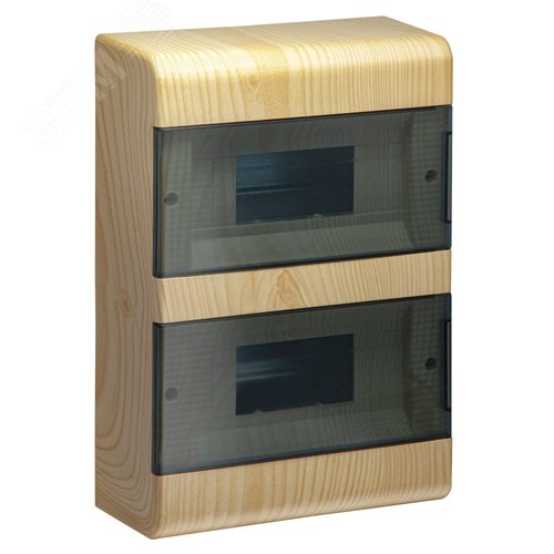 Изображение товара Щиток распределительный навесной на 18 модулей с двумя дверцами сосна IP40 (ЩРн-П-18) (шт)