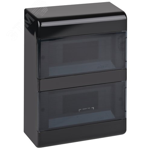 Изображение товара Тусо.Щиток о/п на 18 мод. с 2-мя дв. 225х323х94мм (черный) (шт)