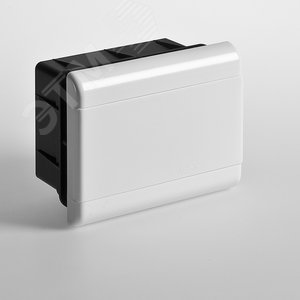 Изображение товара Щиток распределительный встраиваемый на 9 модулей с непрозрачной дверцей белый IP40 (ЩРв-П-9) (шт)