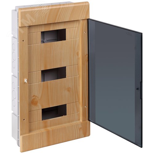 Изображение товара Щит распределительный встраиваемый на 36 модулей с дверцей сосна IP40 (ЩРв-П-36) (шт)