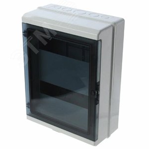 Изображение товара Щит распределительный навесной на 24 модуля с дверцей серый IP55 (шт)