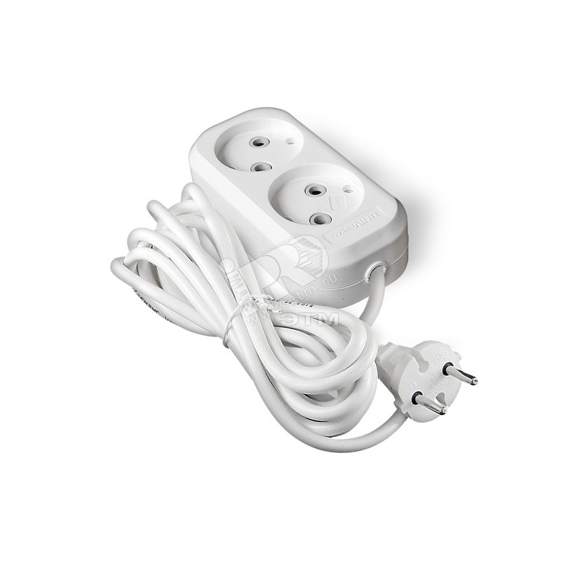 Изображение товара Удлинитель У6-011 М ПВС 2х0,75 3м для бытовых приборов