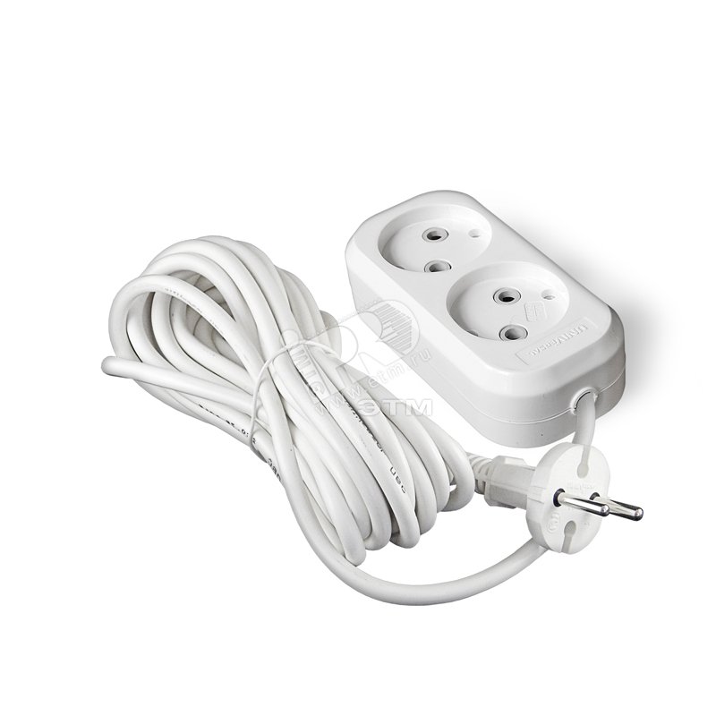 Изображение товара Удлинитель бытовой У6-011 М ПВС 2*1 2 гнезда 7м