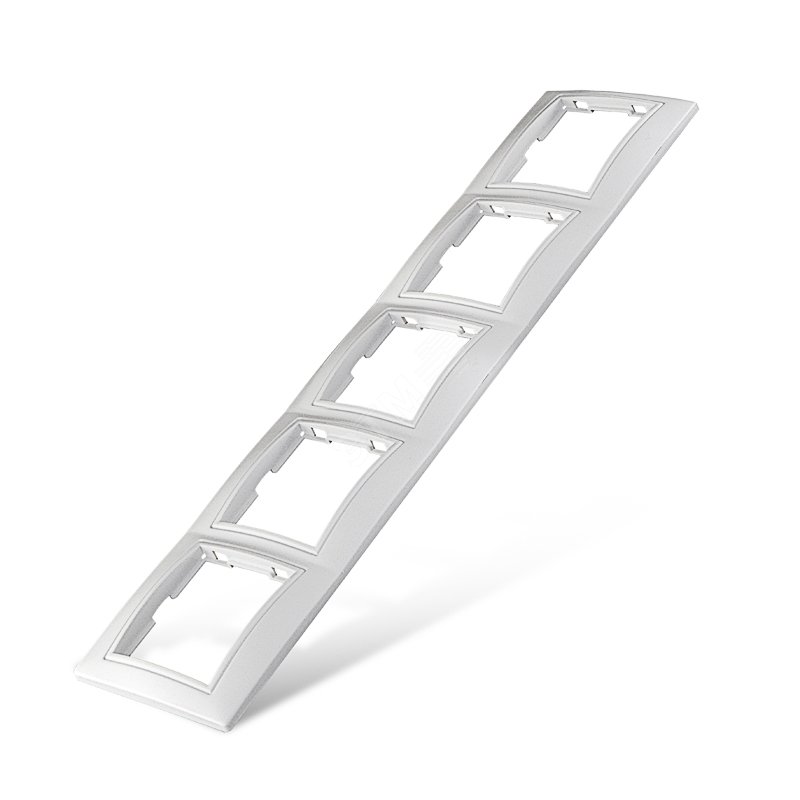 Изображение товара Рамка 5 постов Севиль горизонтальная белая для электрики