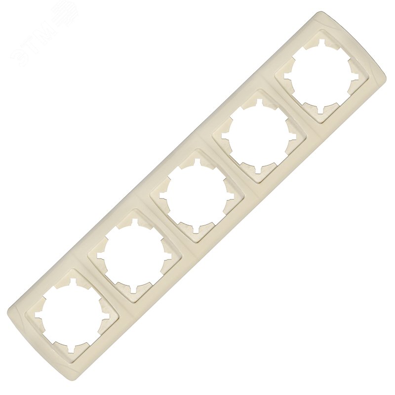 Изображение товара Маргарита Маргарита рамка пятиместная горизонтальная сл.кость (ivory) (еврослот) (шт)