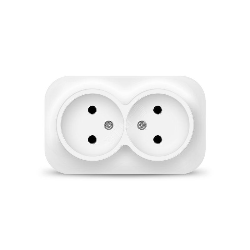 Изображение товара Розетка двухместная IONICH 16А 220В белая