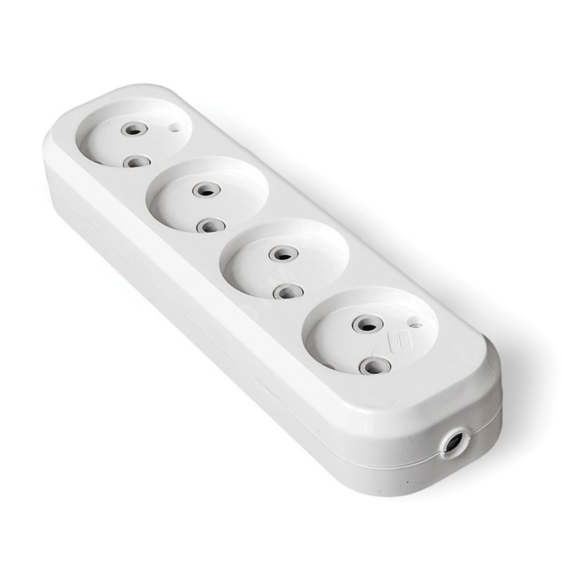 Изображение товара Розетка-колодка для удлинителя IONICH 4 гнезда бз надежное подключение