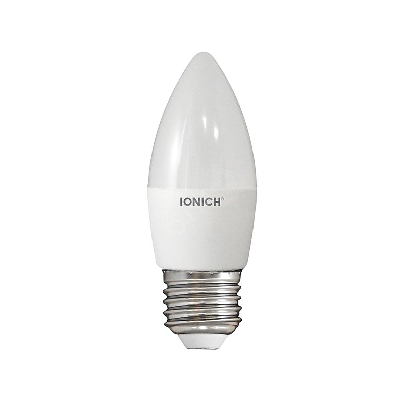 Лампа светодиодная LED 8w 6500К, E27, 720Лм, матовая свеча IONICH 1539 UNIVersal