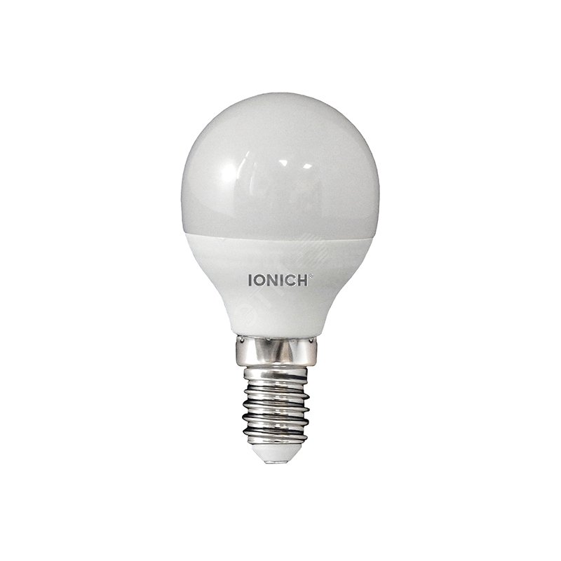 Лампа светодиодная LED 8w 6500К, E14, 720Лм, матовая, шар IONICH 1611 UNIVersal
