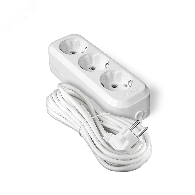 Изображение товара Удлинитель Е-303А ПВС 3 гнезда 7м белый