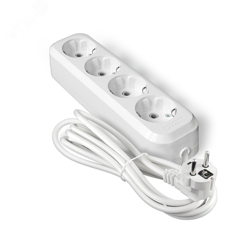 Изображение товара Удлинитель Е-304А ПВС 3 1,5мм2 4 гнезда с заземлением 3 м белый Изображение товара Удлинитель Е-304А ПВС 3 1,5мм2 4 гнезда с заземлением 3 м белый