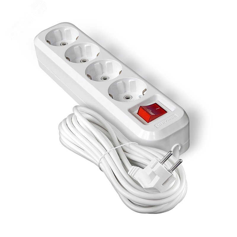 Изображение товара Удлинитель S-304А ПВС 3*1,5 ,4 гнезда, с заземлением, с выключателем, 5м еврослот (шт) Изображение товара Удлинитель S-304А ПВС 3*1,5 ,4 гнезда, с заземлением, с выключателем, 5м еврослот (шт)