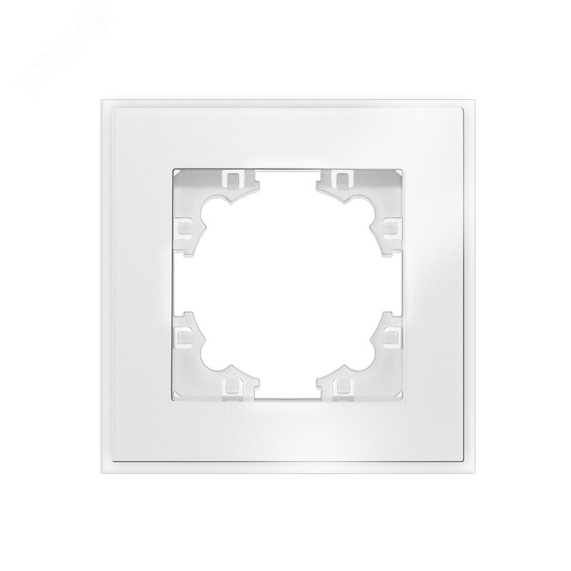 Изображение товара Афина рамка стеклянная одноместная белая (еврослот) (шт)