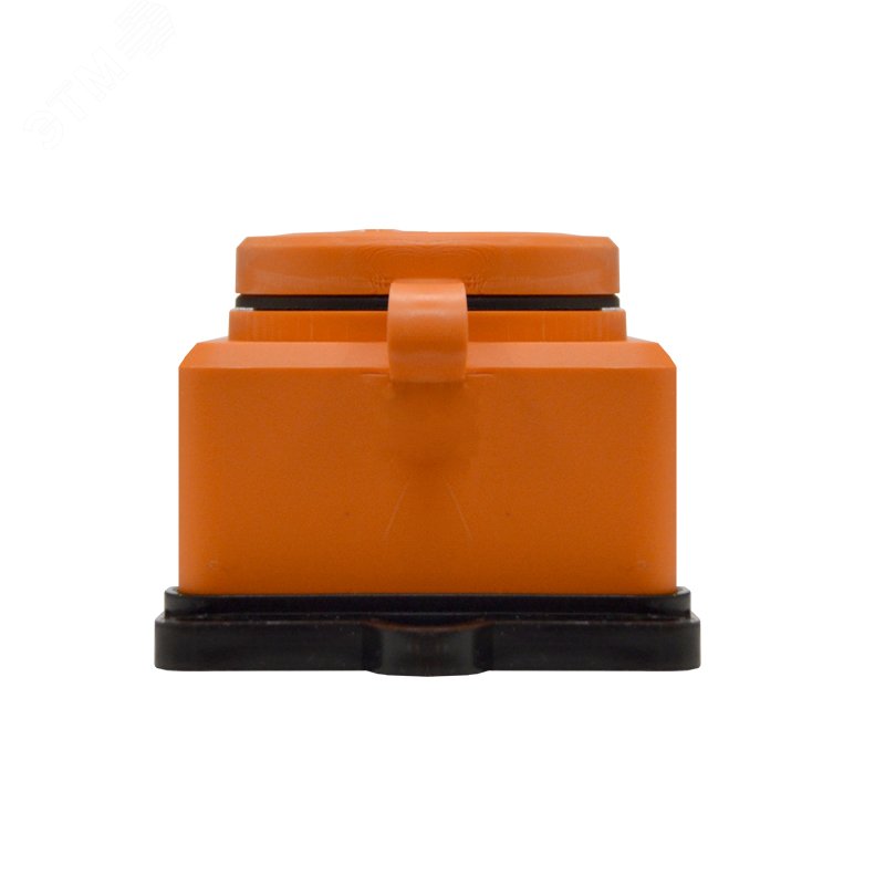 Розетка настенная однофазная с заглушкой КОМПАКТ каучук оранжевый 3037 UNIVersal - превью 3