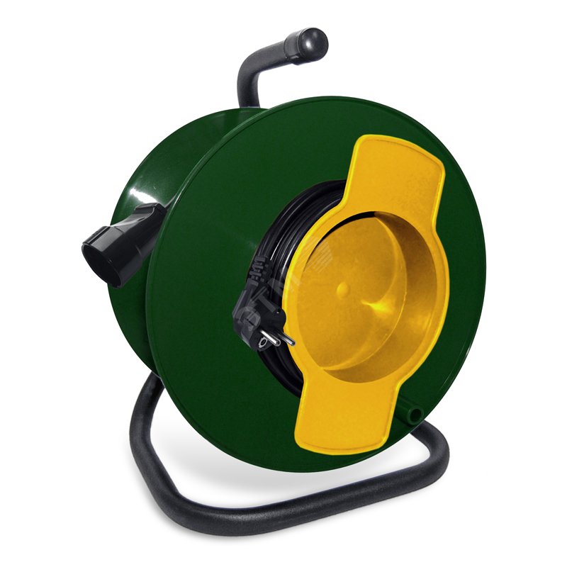 Изображение товара Удлинитель на катушке Союз с 1 розеткой 2200 Вт заземлением 50 м