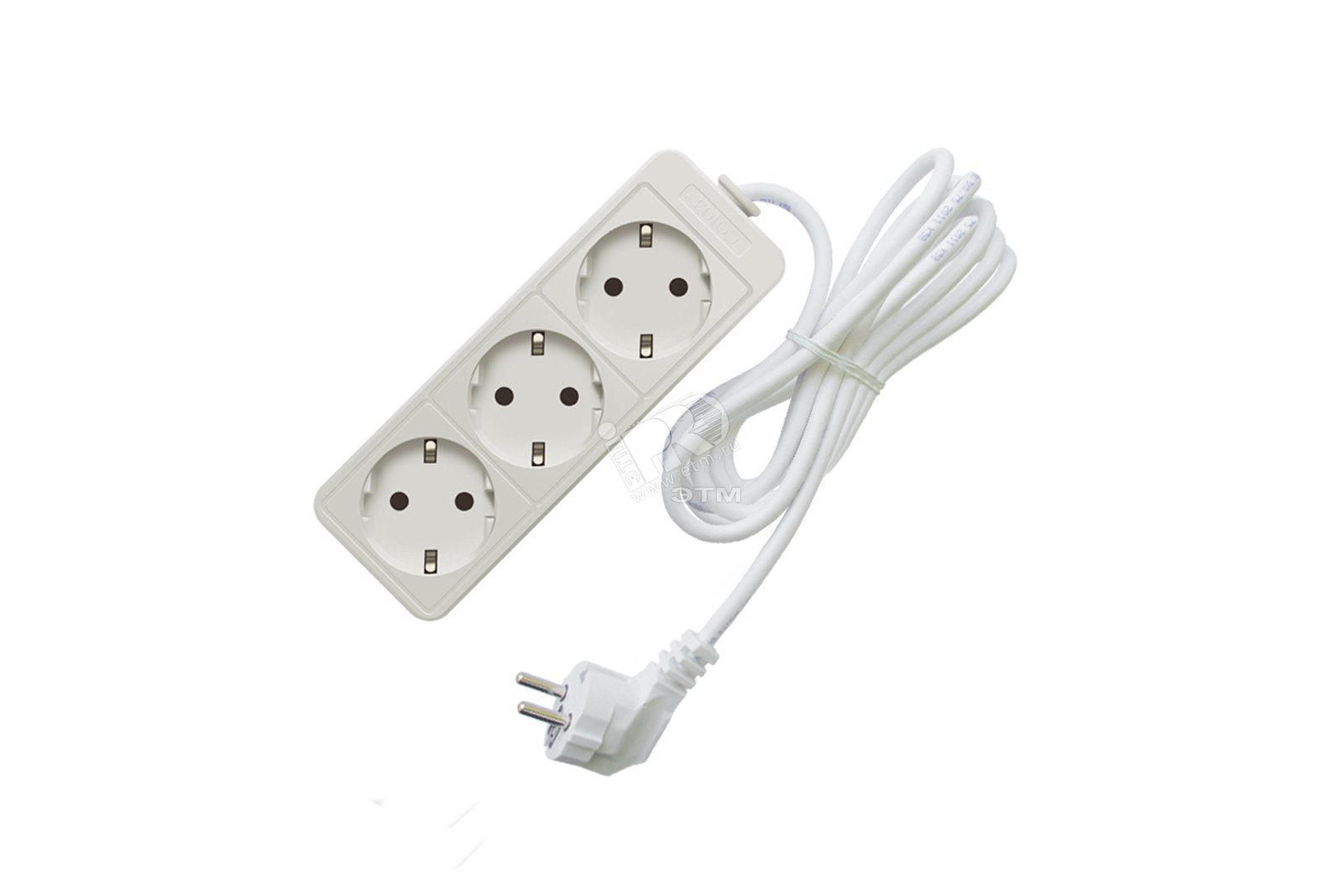 Изображение товара Удлинитель бытовой ТМ Союз 2200 Вт 3 гнезда 10м с заземлением